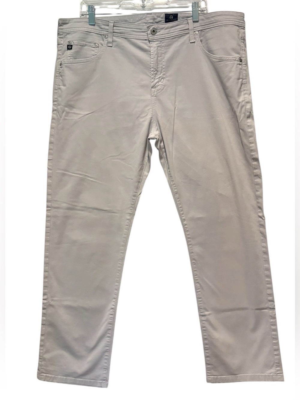 Ag Adriano Goldschmied - Men's The matchbox - Slim Straight Pants Size 40. Beige
